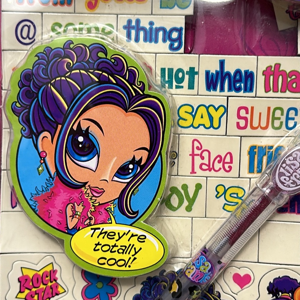 Lisa Frank Locker magnets “Locker Talk” Y2K - Picture 2 of 8